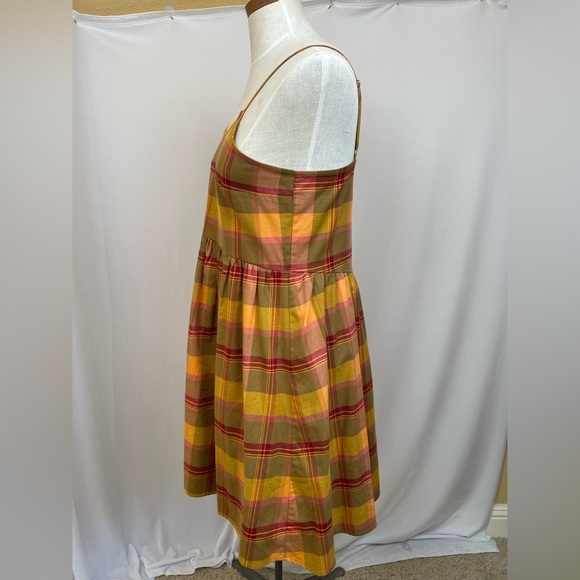 Madewell Womens Sleeveless Plaid Babydoll Cami Dress Size XS - Picture 4 of 8